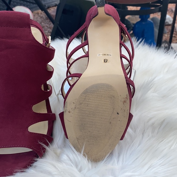 🌸MIA BURGUNDY CAGED HIGH HEELS🌸 - Picture 5 of 5